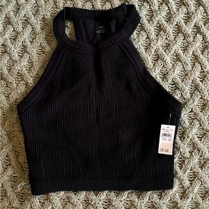 Aerie Superchill Seamless High Neck Bra Top